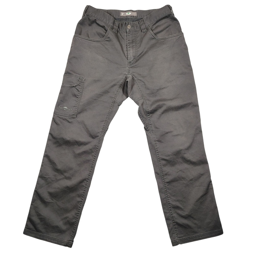 Arborwear Work Pants Mens 34x30 Grey Canvas Utility Solid Cotton Blend Twill